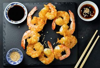 Krewetki w tempurze 5 szt.