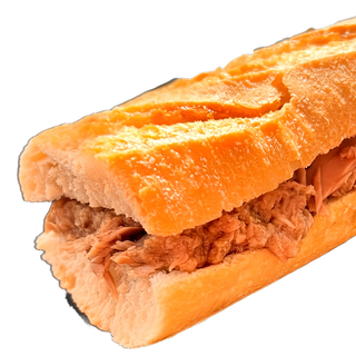 Bocata baguette blanco (*Pan, tomate y aceite) ¡HAY QUE AÑADIR EL RELLENO!