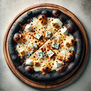 Pizza 4 formaggi Nera