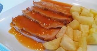 Plato combinado de Jamón asado