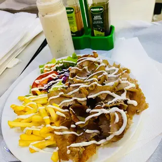 Menu prato kebab grane