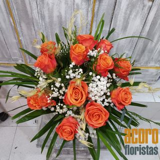 Docena De Rosas Naranja