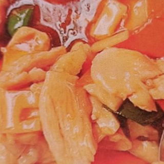 Pollo con  salsa de ostras 