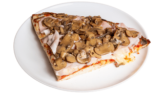 Cotto e funghi - una persona