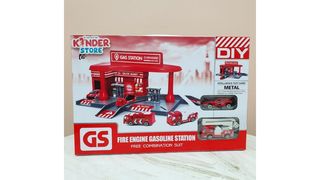 Пожарный паркинг в комплекте 2 металлические машинки