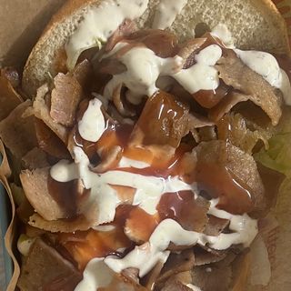 Menú bocadillo kebab