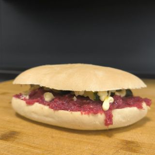 Cavallo pesto zucchine grill e maionese 