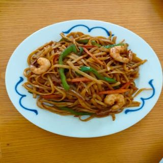 Tallarines con Gambas