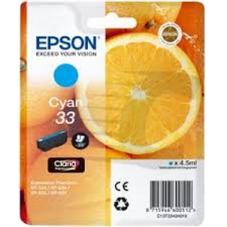 Cartucho De Tinta Epson 33Xl Cyan