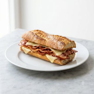 Bocadillo De Bacon Y Queso Pequeño