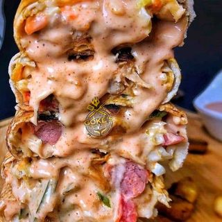 Mini Single sausage shawarma