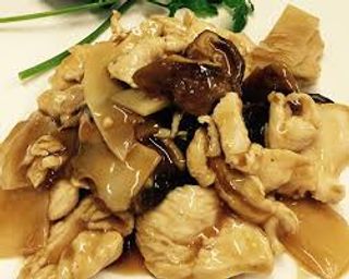 163. Pollo bambu e funghi