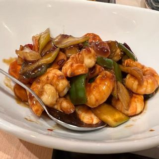 53R.Langostinos Al Curry Thai Rojo (Picante)