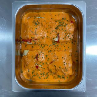 Bacalao en salsa de piquillo