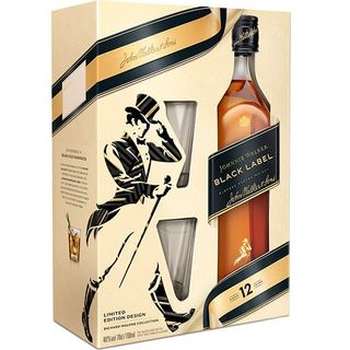 Johnnie Walker Black si 2 pahare (700ml)