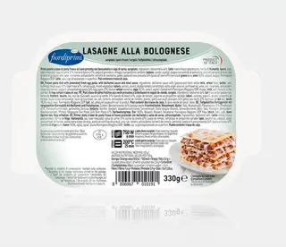 Lasagna alla bolognese monopozione 330gr - Surgelato