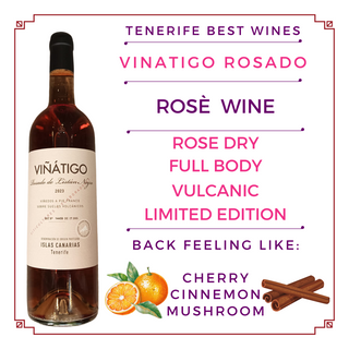 Vino Rosado Seco para comer y catar solo, de Tenerife