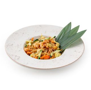 Spaghetti di Riso Gamberi e Verdure
