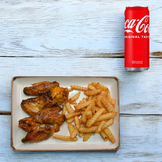 Pileća krilca + Coca-Cola 0.33l