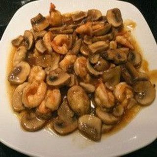 56. Gambas con champiñones