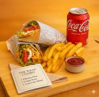 Тортила свинско дърпано + Кока-Кола 330мл