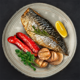 Філе Скумбрія на вогні з овочами гриль(280г)