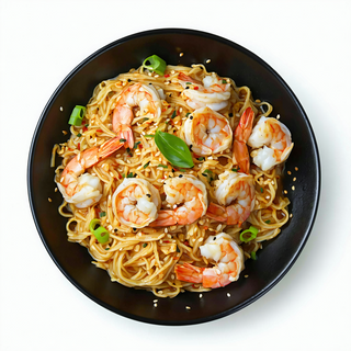 Wok Fideos De Arroz Con Gambas