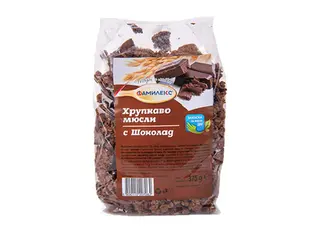 Хрупкаво мюсли шоколад (375г)