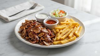 Plato De Kebab Con Patatas