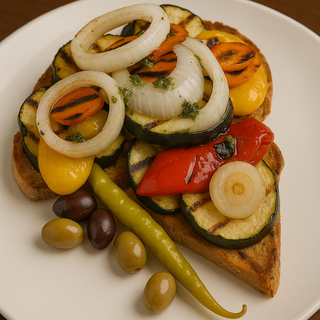 Pa Amb Oli De Verduras A La Brasa