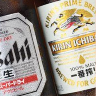 Cerveja japonês ( Asahi、Kirin Ichiban、Sapporo）