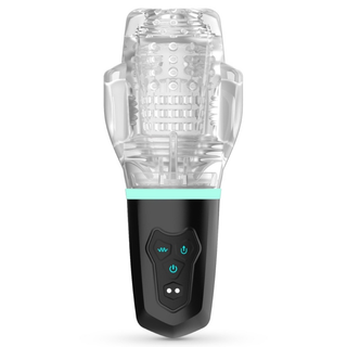 Masturbador Masculino Automático Sución Ayax Negro