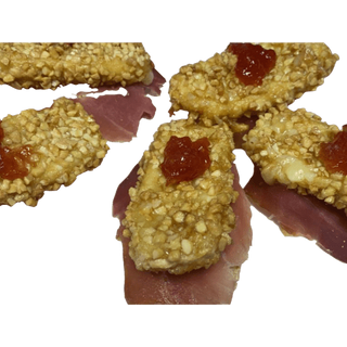 60. Montadito De Queso Camembert Con  Jamón 