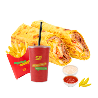 Комбо Шаурма сырная 1 порц куриная