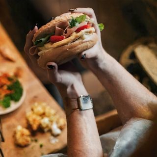 Omelette & mortadella