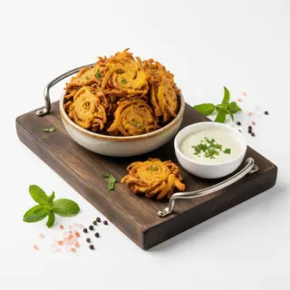 Onion bhaji + sos