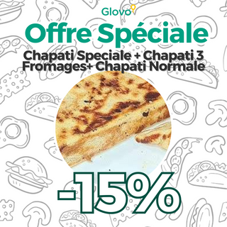 Chapati Speciale + Chapati 3 Fromages + Chapati Normale