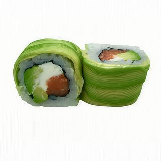 Sake cheese bamboo roll