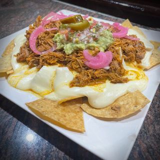 Nachos Con Cochinita Yucateca (Ración)