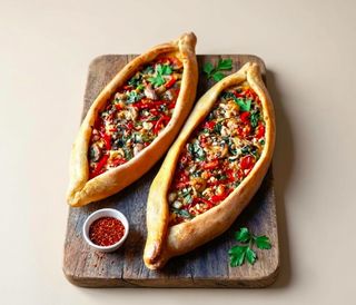 Pizza Pide Vegetal (Mediana)