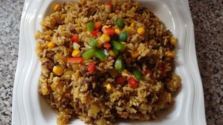 Riz Cantonais À La Viande Hachée