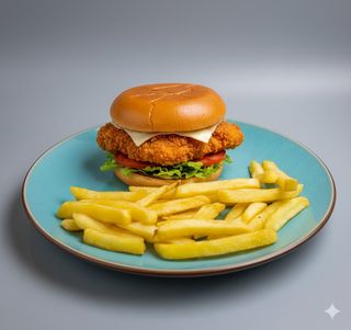 Hamburguesa De Pollo Crujiente