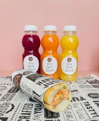 Crispy salmon + sok po izboru