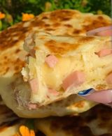 Sendvič šunka sir u domaćoj lepinji   sa pomfritom250g