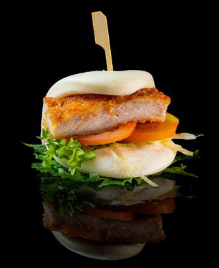 056. Bao tonkatsu pollo 1 pezzo