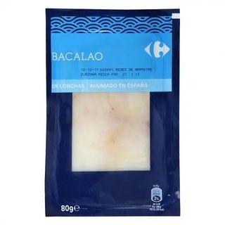 Bacalao En Lonchas Ahumado Carrefour 80 Gr.