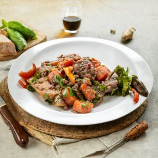 Баранина с овощами