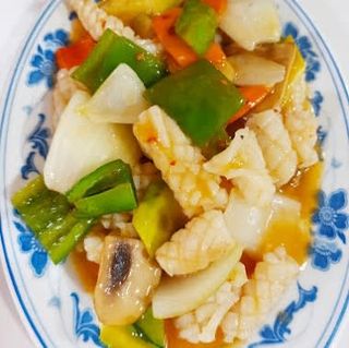 Calamares Con Salsa Picante