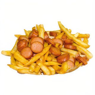Patate fritte e würstel