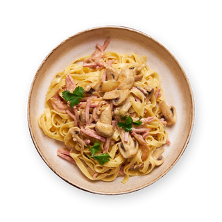 Tagliatelle jambon, champignon